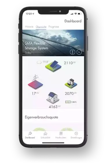 Une application selon votre onduleur