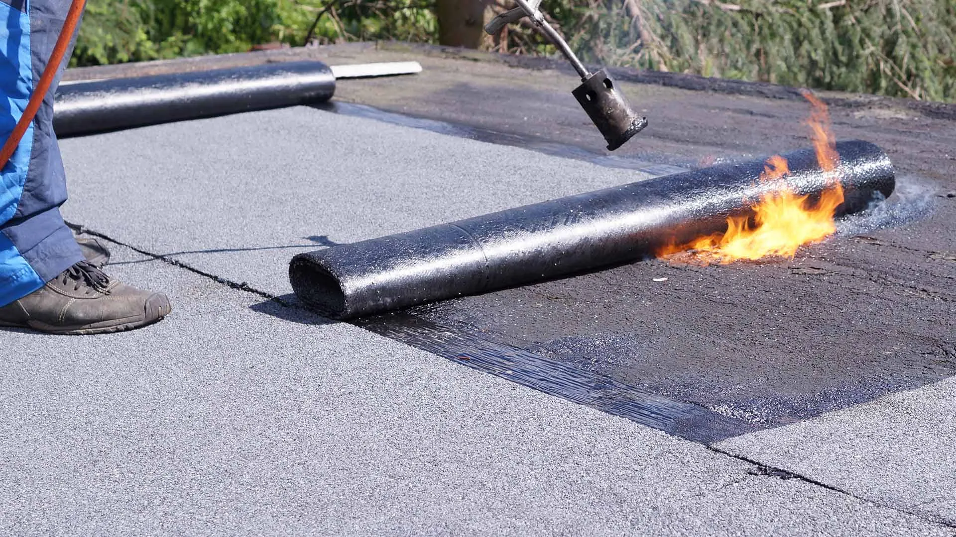 Toiture plate : roofing et EPDM